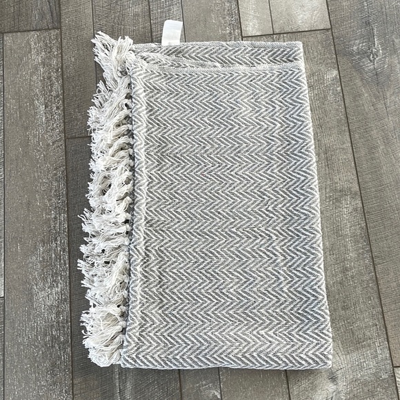 Urban Outfitters Other - Urban Outfitters Chevron Printed Tassel Throw Blanket